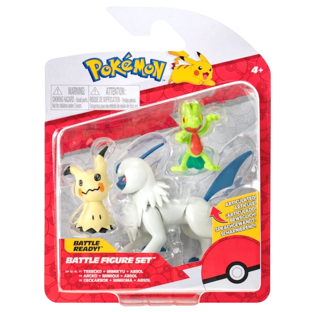 Treecko, Mimikyu, Absol - Battle Figure Set