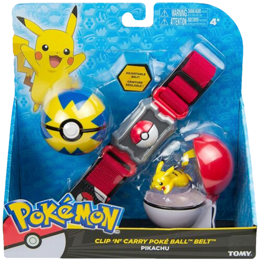 Quick Ball, Poke Ball, Pikachu - Clip N' Carry Poke Ball Belt Set